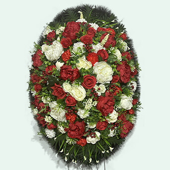 Венок из искусственных цветов